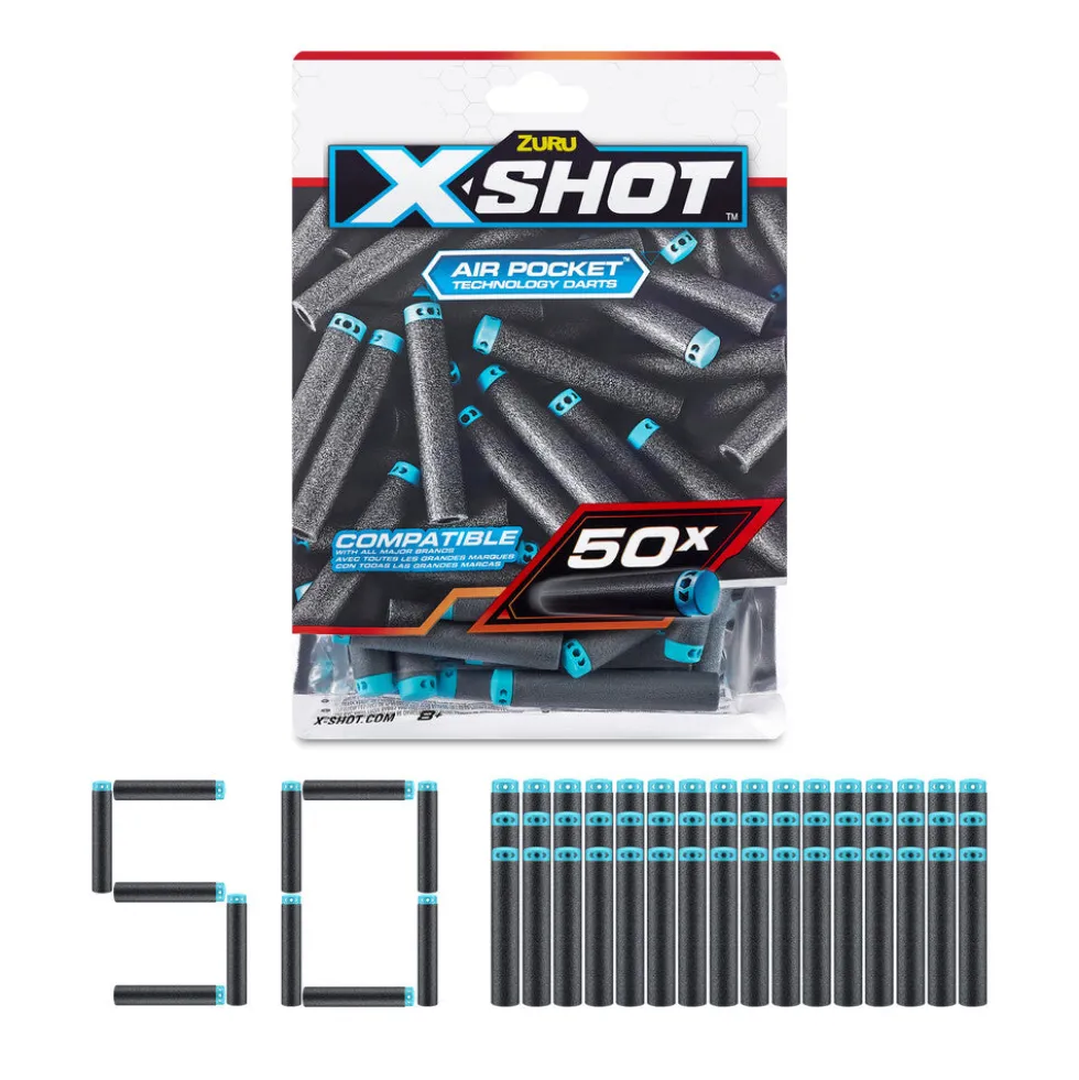 Xshot Excel 50PK Refill Darts Foilbag