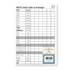 Yatzy blok A6 3-pak